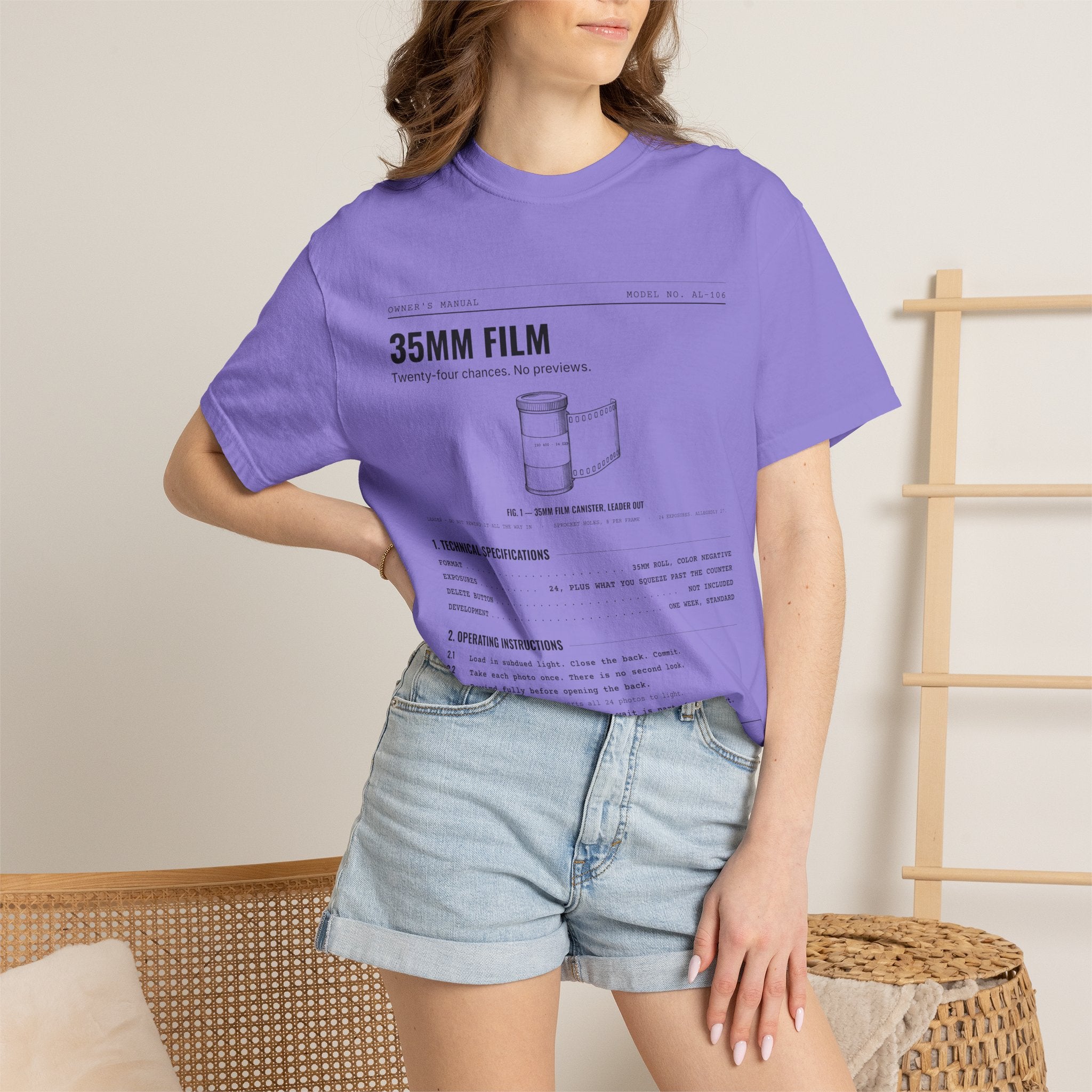 35mm Film Spec Sheet Shirt | Analog Life Vintage Tee