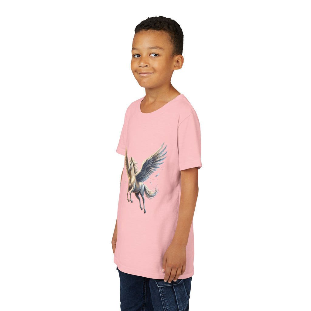 Majestic Pegasus Illustration Youth Tee | Flying Horse Graphic Tee