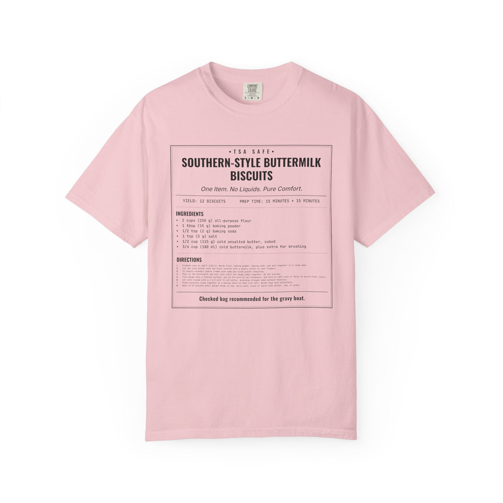 Southern Style Buttermilk Biscuits | Vintage Recipe Card T-Shirt — Black Ink