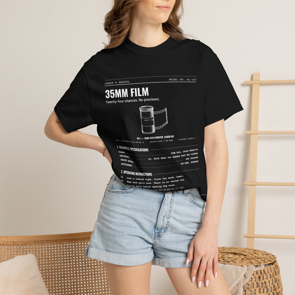35mm Film Spec Sheet Shirt | Analog Life Vintage Tee
