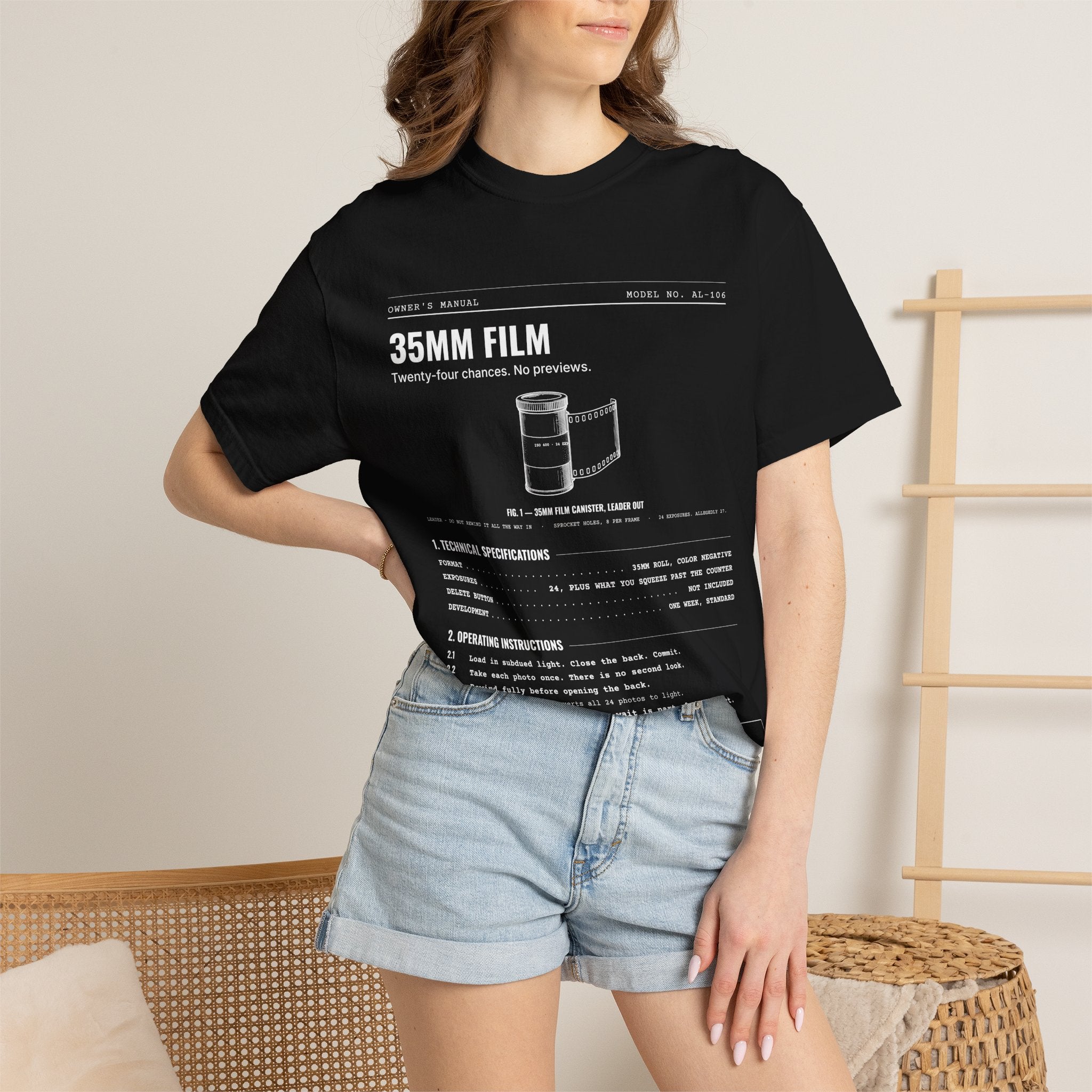 35mm Film Spec Sheet Shirt | Analog Life Vintage Tee