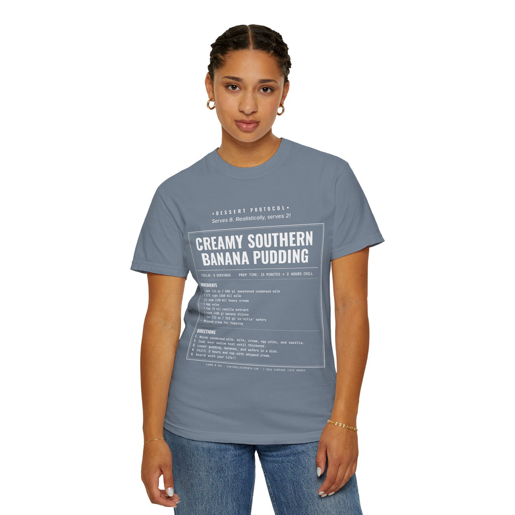 Creamy Banana Pudding Recipe Shirt | Southern Vintage Tee