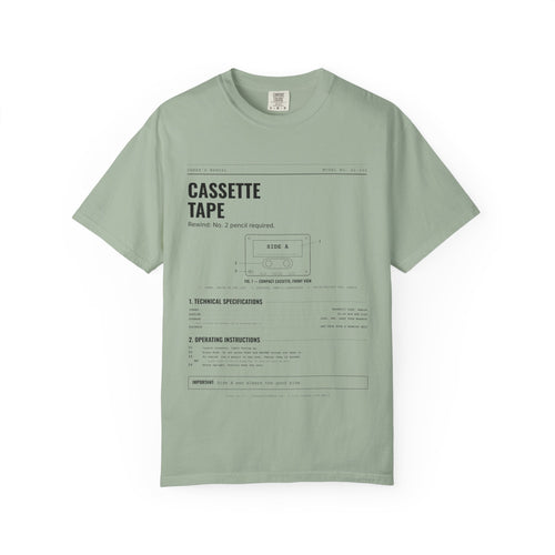 Cassette Tape Spec Sheet Shirt | Analog Life Vintage Tee