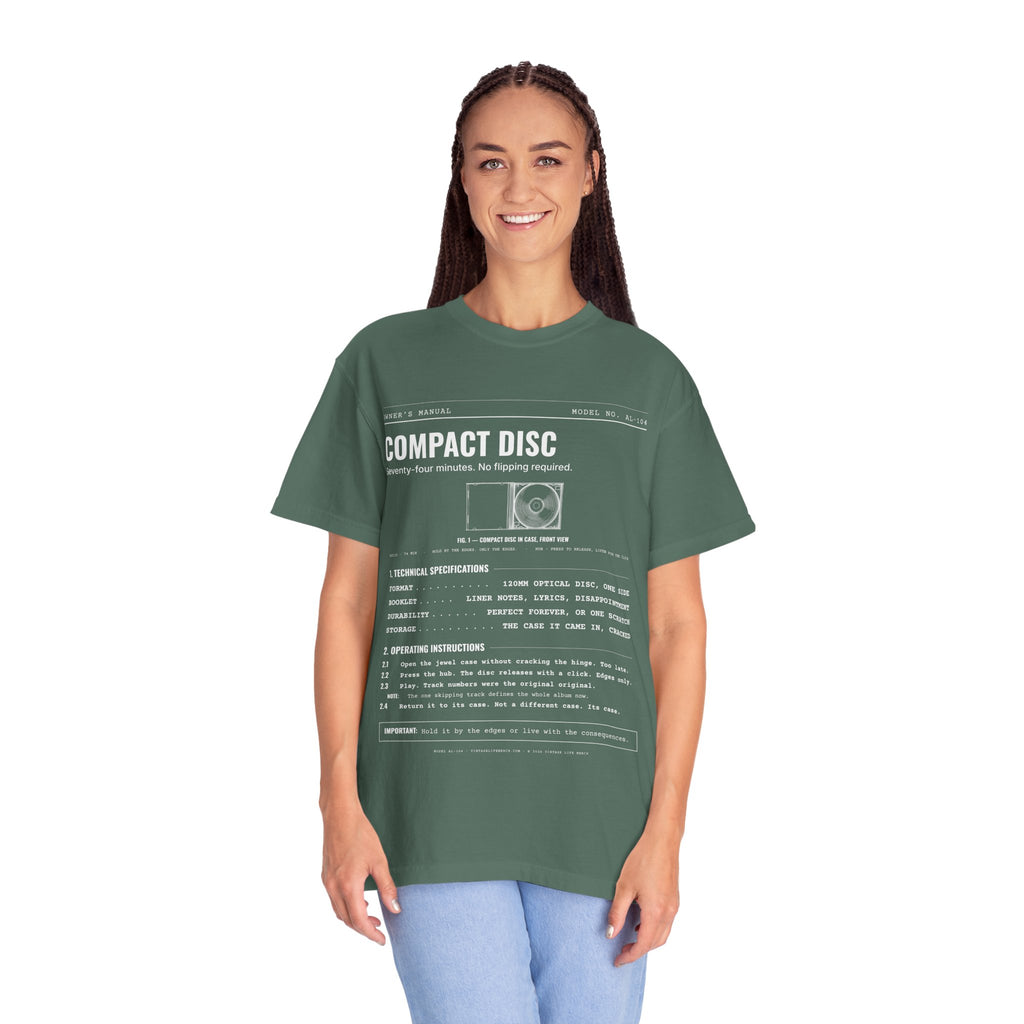 Compact Disc Spec Sheet Shirt | Analog Life Vintage Tee
