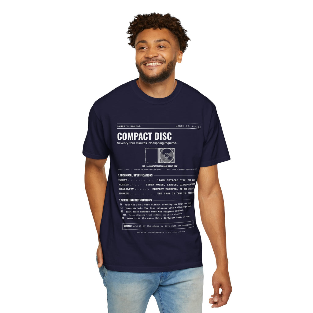 Compact Disc Spec Sheet Shirt | Analog Life Vintage Tee