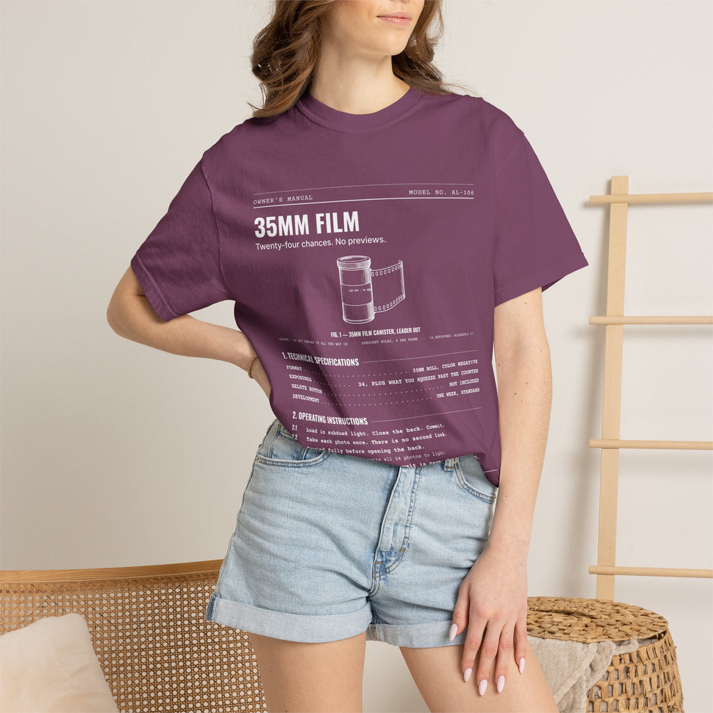 35mm Film Spec Sheet Shirt | Analog Life Vintage Tee