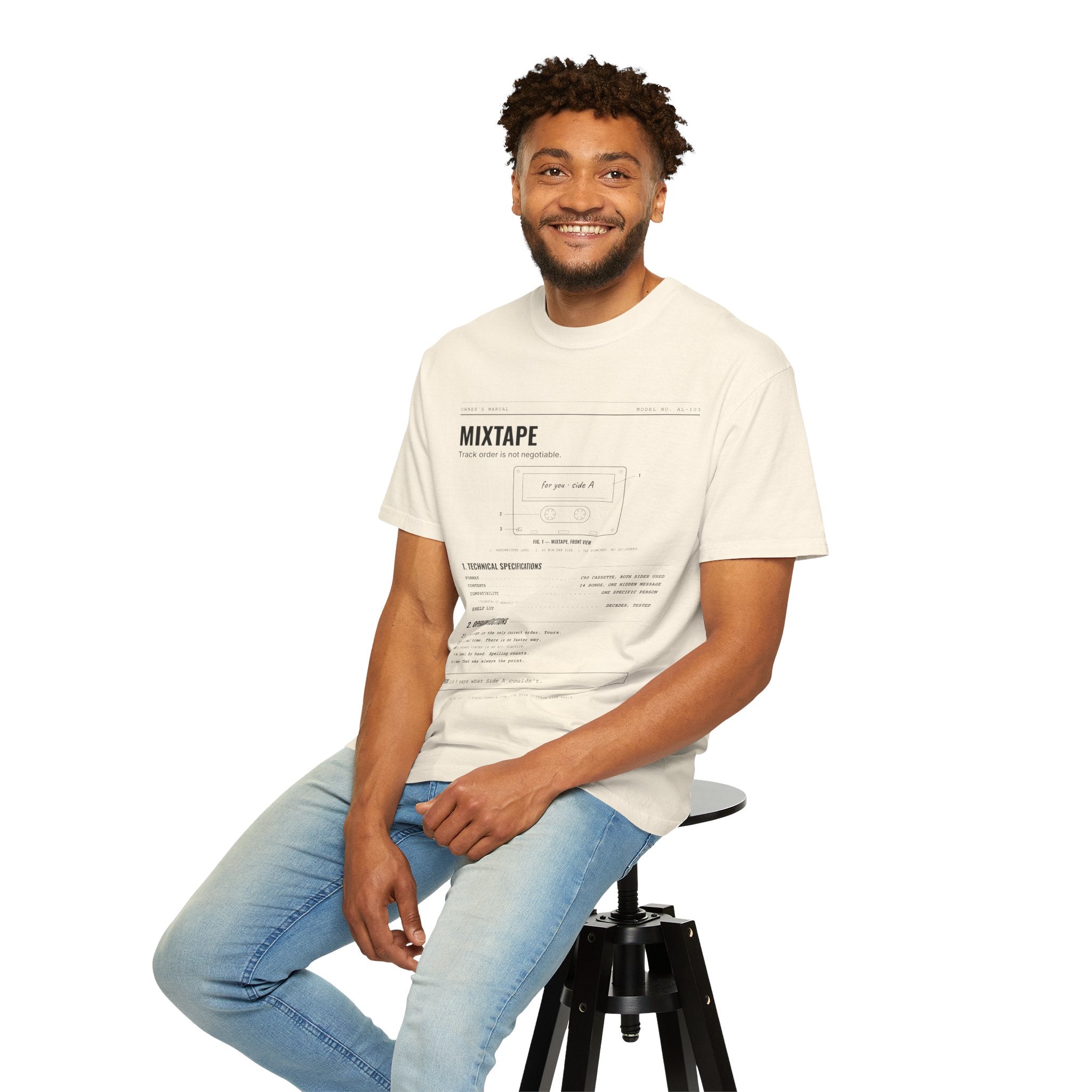 Mixtape Spec Sheet Shirt | Analog Life Vintage Tee