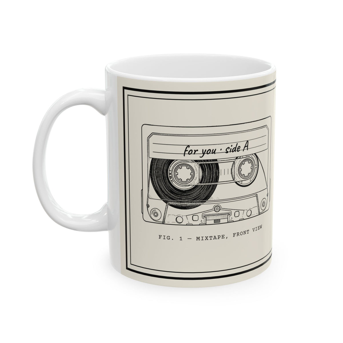 Mixtape Owner's Manual Mug | Retro Analog Life Coffee Mug in 11oz