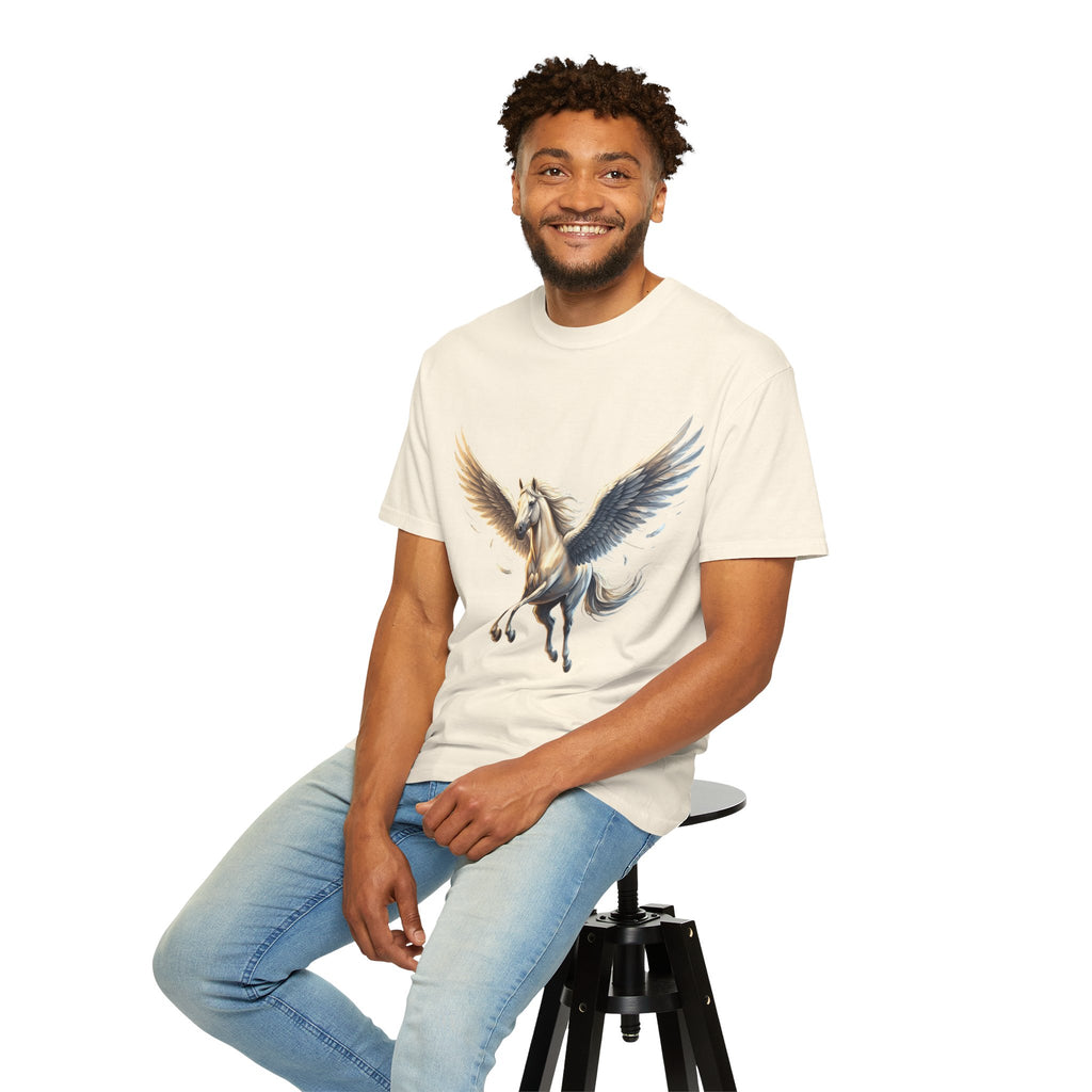 Majestic Pegasus Illustration T-shirt | Flying Horse Graphic Tee