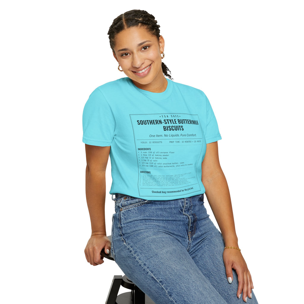 Southern Style Buttermilk Biscuits | Vintage Recipe Card T-Shirt — Black Ink