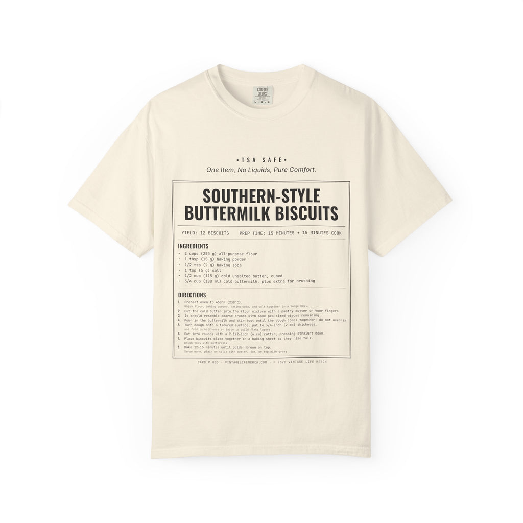 Buttermilk Biscuits Recipe Shirt | Southern Vintage Tee