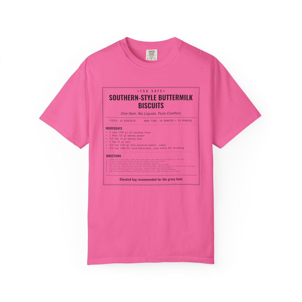 Southern Style Buttermilk Biscuits | Vintage Recipe Card T-Shirt — Black Ink