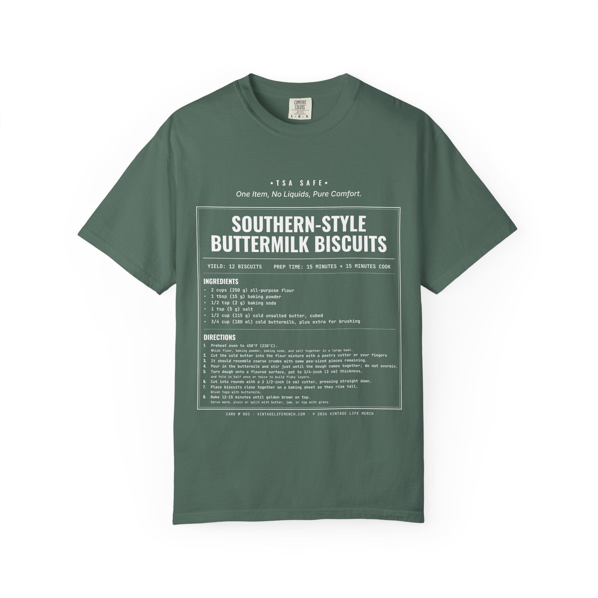 Buttermilk Biscuits Recipe Shirt | Southern Vintage Tee