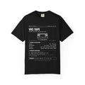VHS Tape Spec Sheet Shirt | Analog Life Vintage Tee in Black