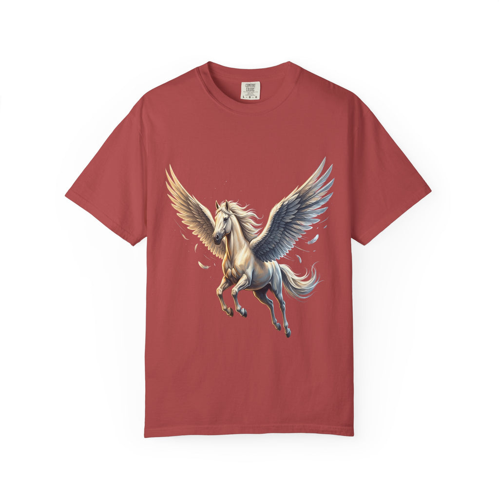 Majestic Pegasus Illustration T-shirt | Flying Horse Graphic Tee