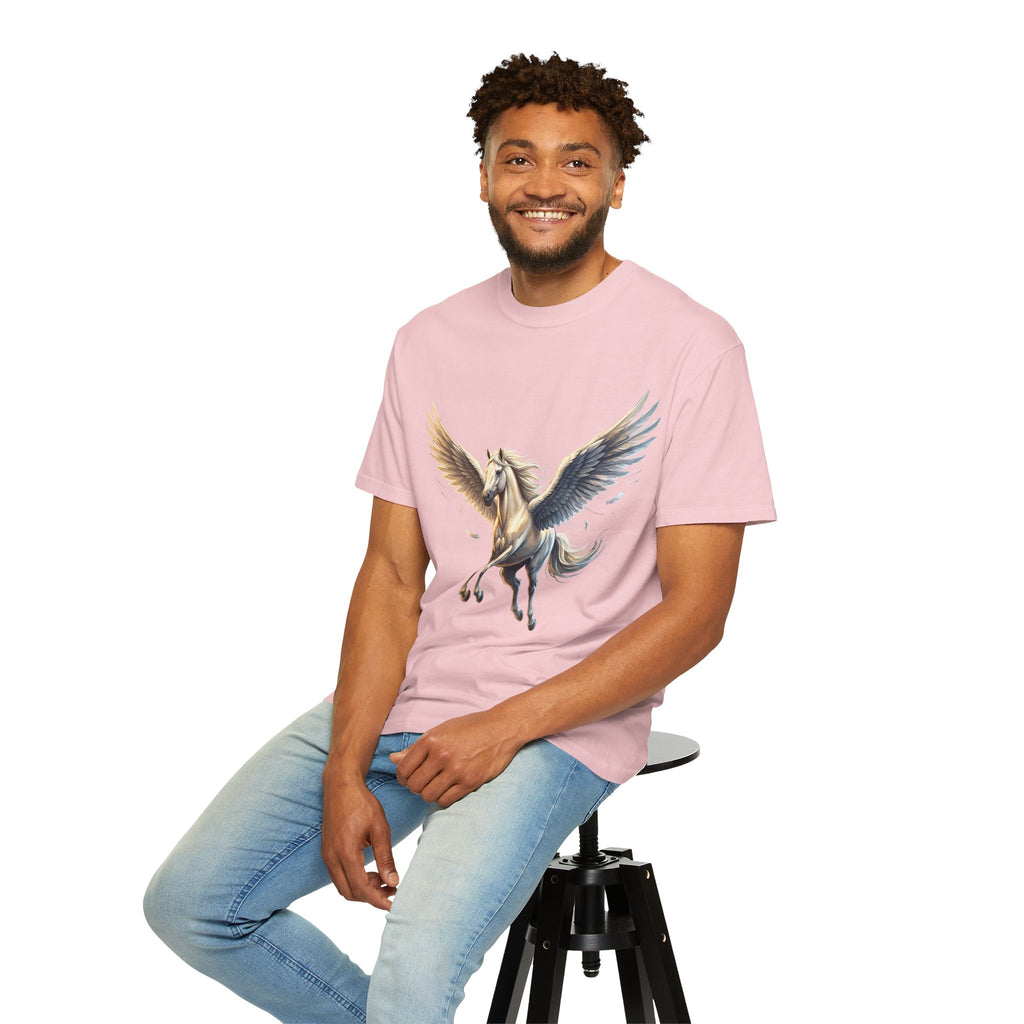 Majestic Pegasus Illustration T-shirt | Flying Horse Graphic Tee