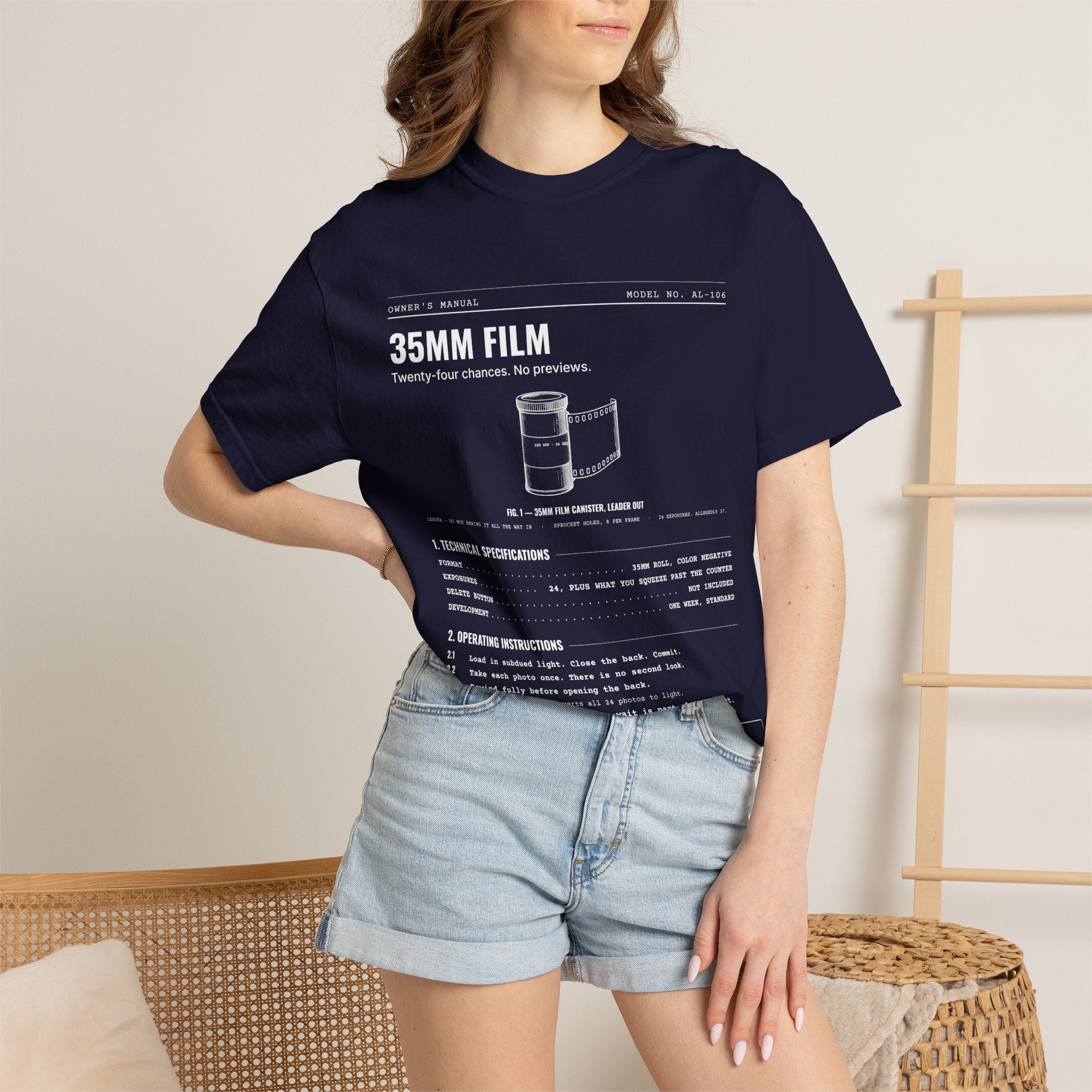 35mm Film Spec Sheet Shirt | Analog Life Vintage Tee