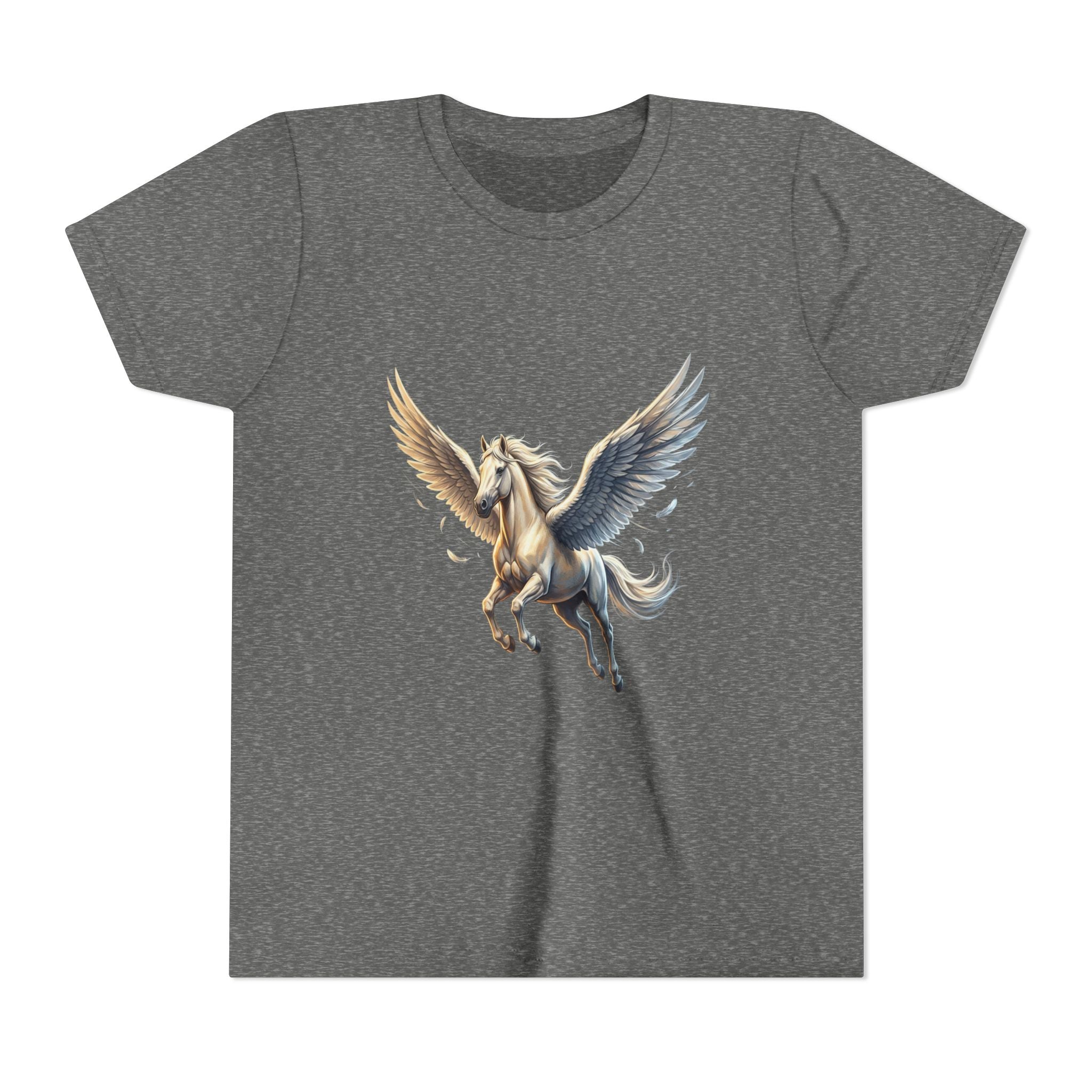 Majestic Pegasus Illustration Youth Tee | Flying Horse Graphic Tee