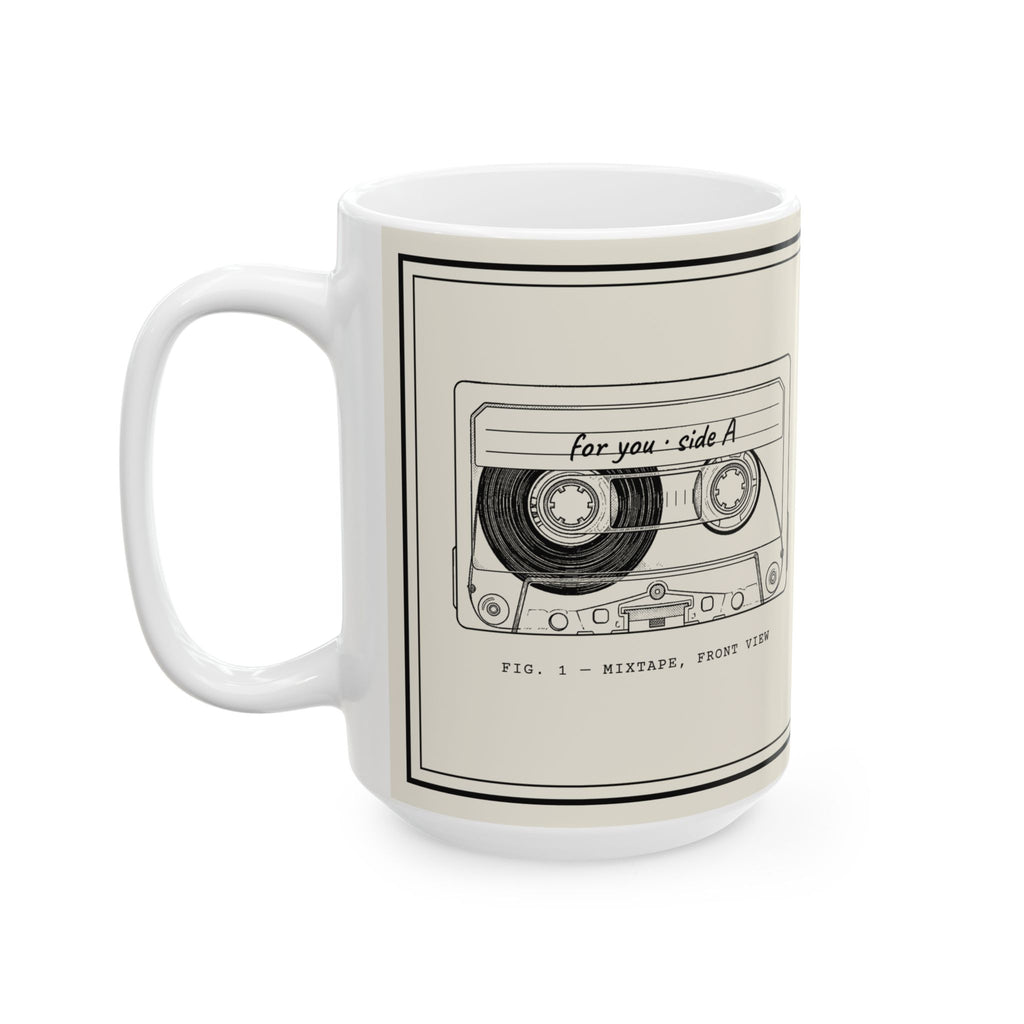 Mixtape Owner's Manual Mug | Retro Analog Life Coffee Mug in 15oz
