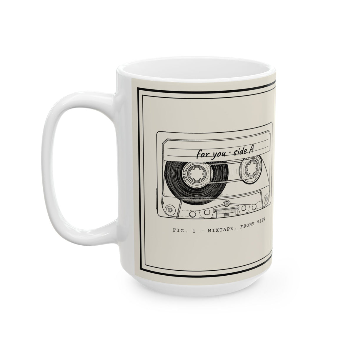 Mixtape Owner's Manual Mug | Retro Analog Life Coffee Mug in 15oz