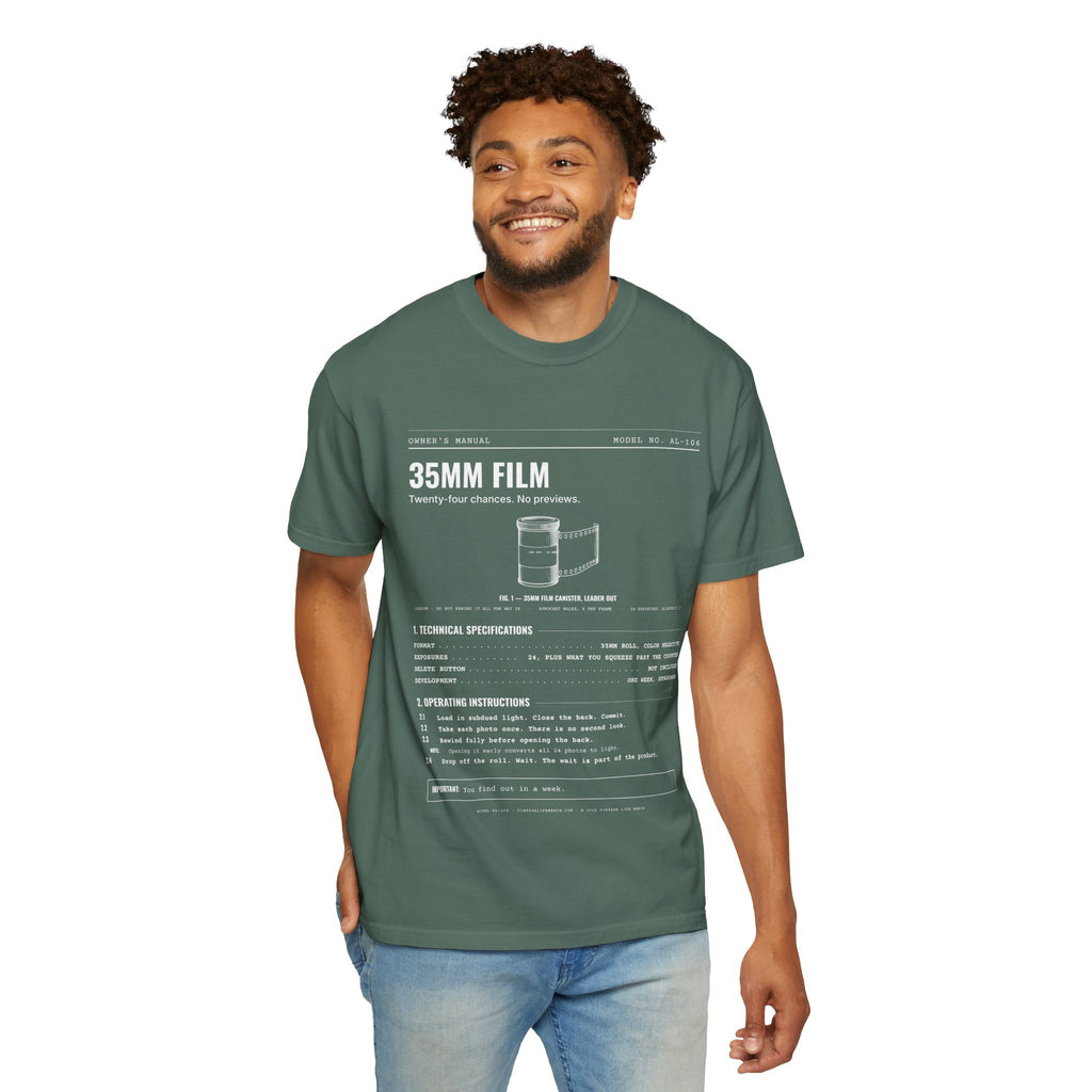 35mm Film Spec Sheet Shirt | Analog Life Vintage Tee
