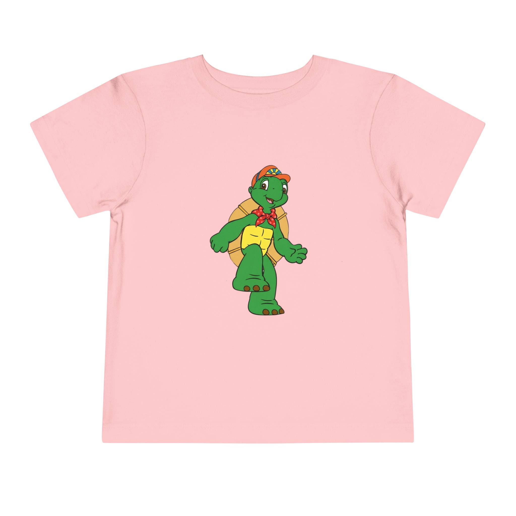 Kids Turtle Graphic Toddler Tee | Retro Cartoon Turtle in Cap