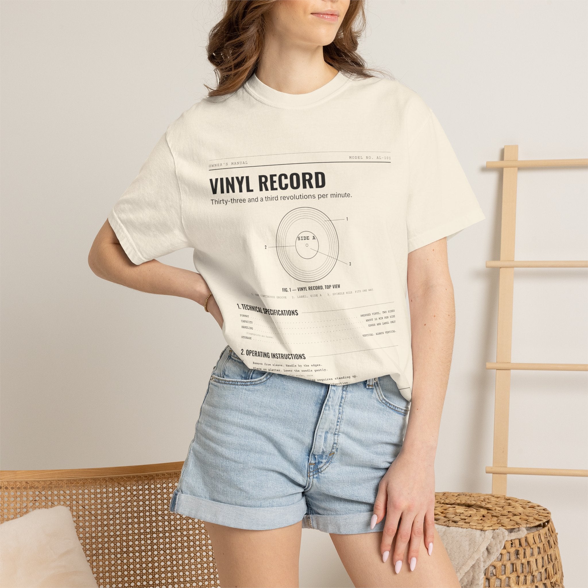 Vinyl Record Spec Sheet Shirt | Analog Life Vintage Tee