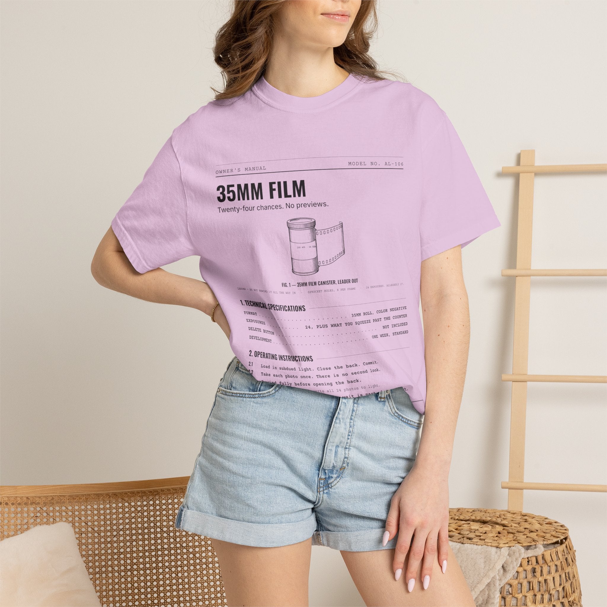 35mm Film Spec Sheet Shirt | Analog Life Vintage Tee