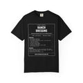 TSA-Safe Ranch Dressing | Vintage Recipe Card T-Shirt — White Ink