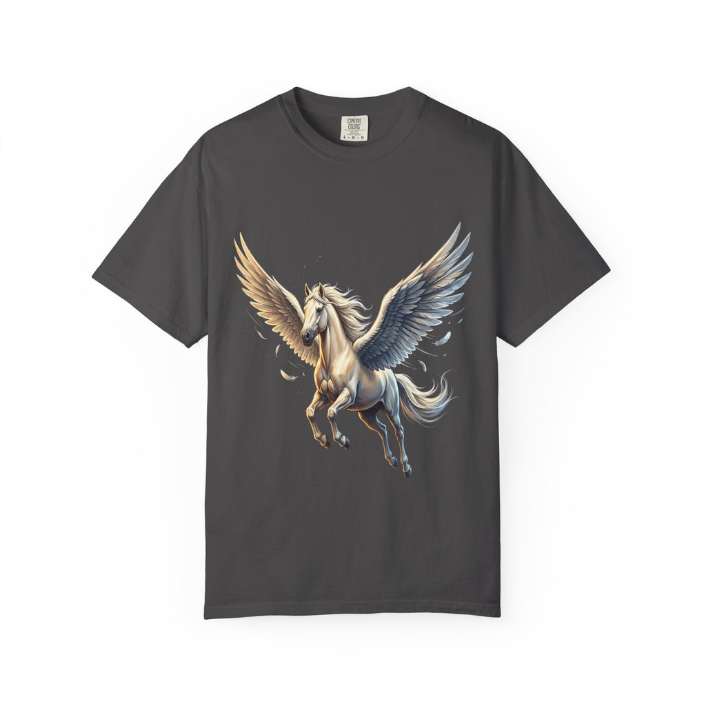Majestic Pegasus Illustration T-shirt | Flying Horse Graphic Tee