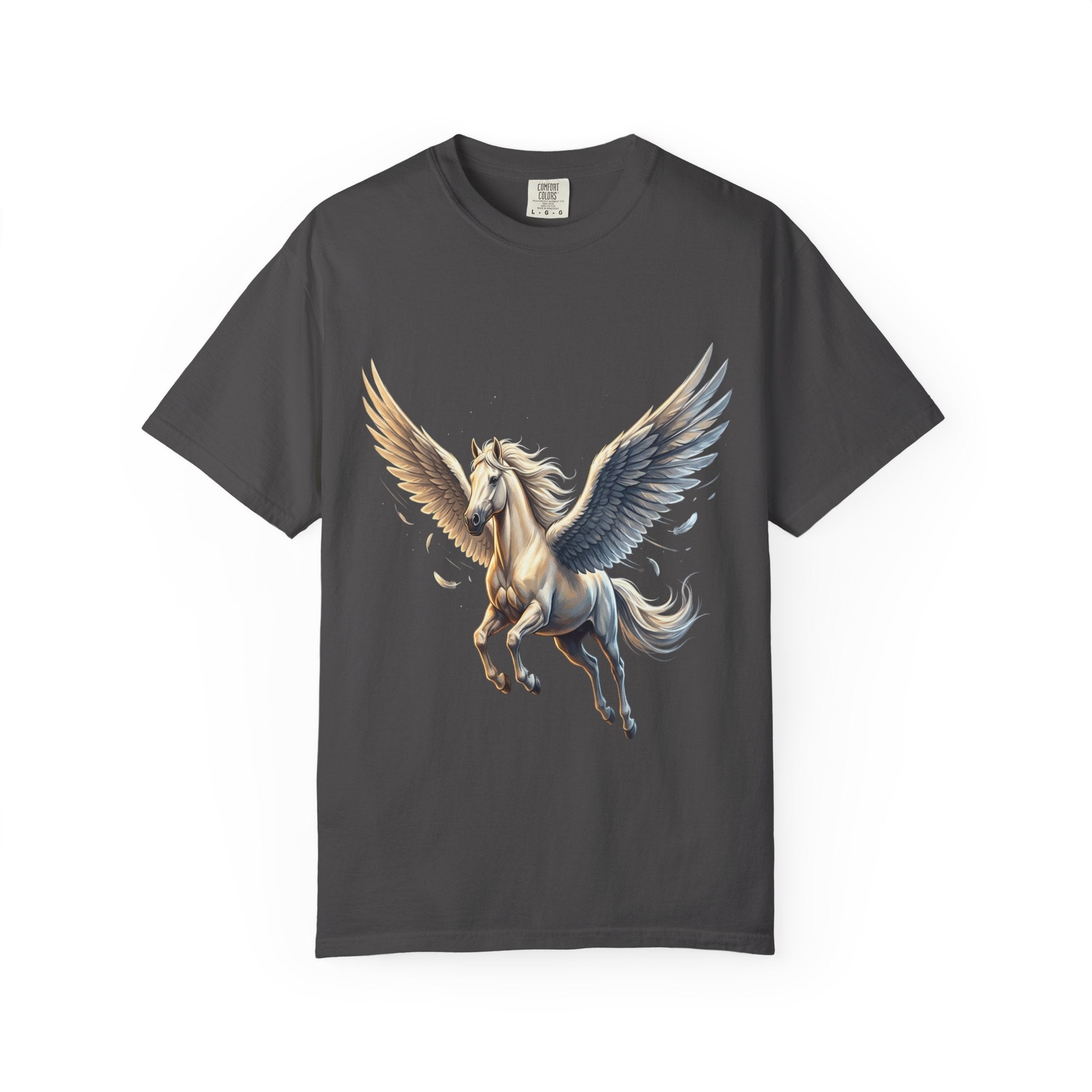 Majestic Pegasus Illustration T-shirt | Flying Horse Graphic Tee