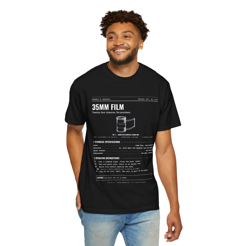 35mm Film Spec Sheet Shirt | Analog Life Vintage Tee