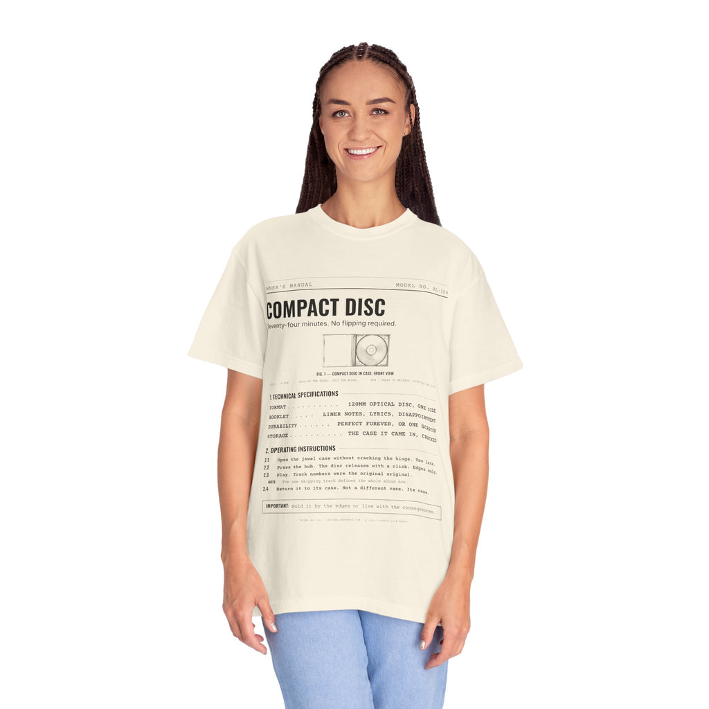 Compact Disc Spec Sheet Shirt | Analog Life Vintage Tee