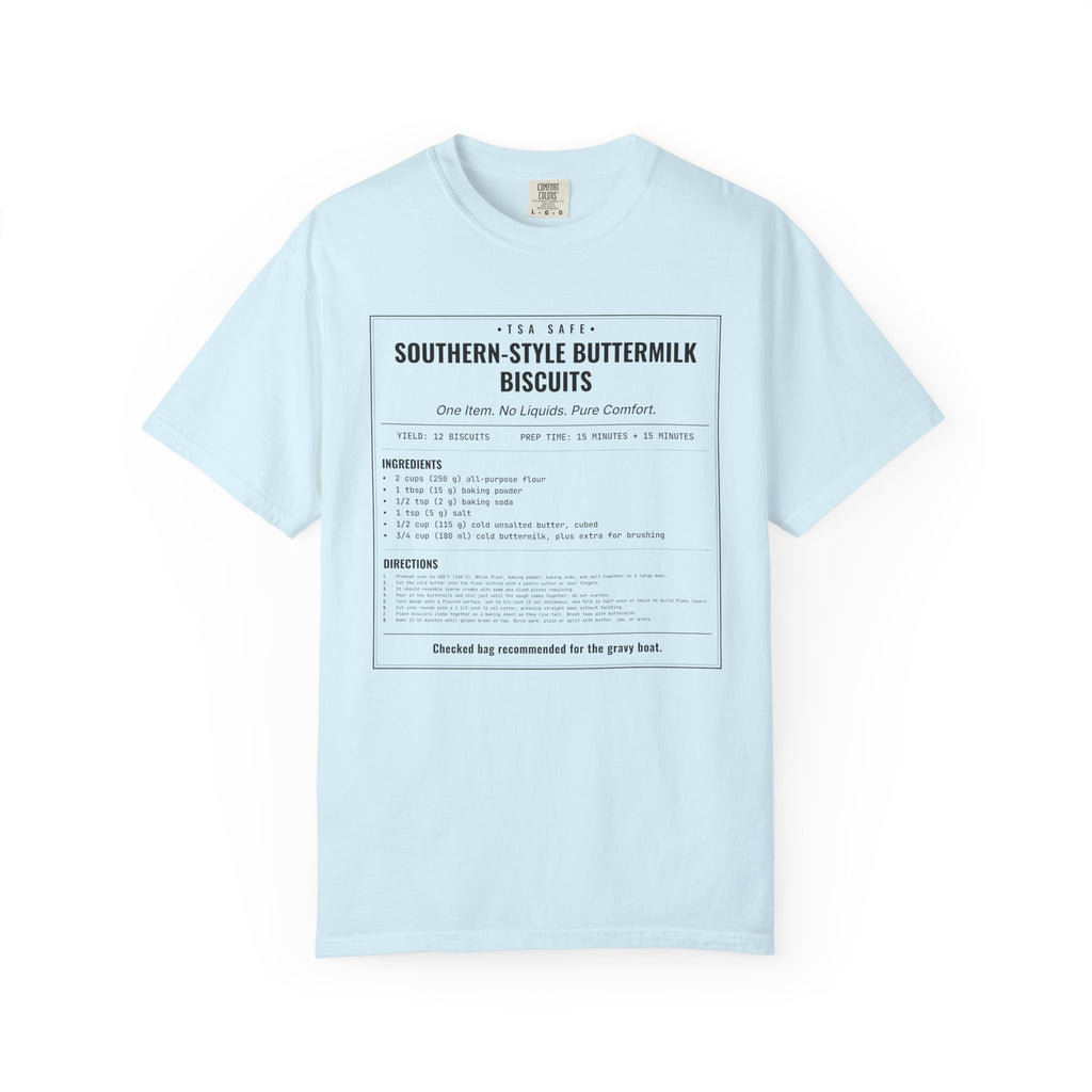 Southern Style Buttermilk Biscuits | Vintage Recipe Card T-Shirt — Black Ink