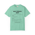 White Country Gravy | Vintage Recipe Card T-Shirt — Black Ink