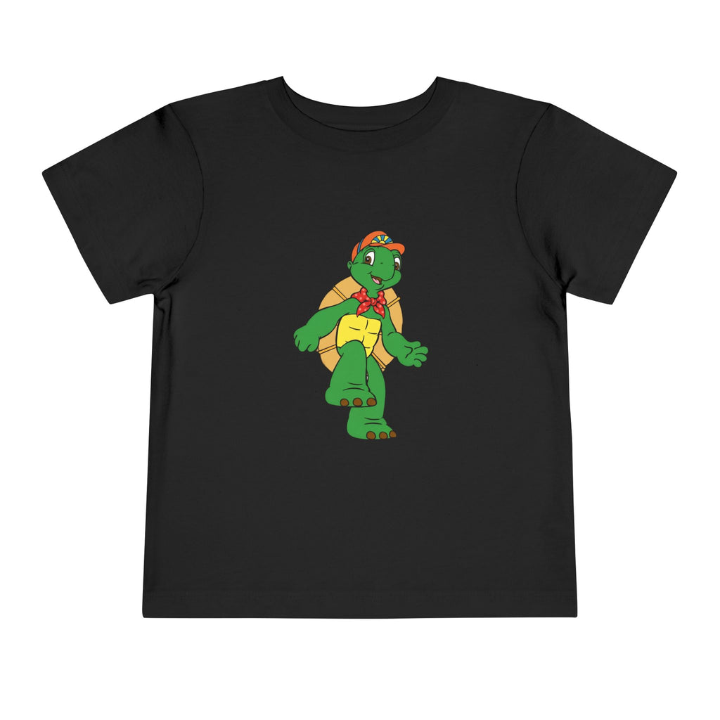 Kids Turtle Graphic Toddler Tee | Retro Cartoon Turtle in Cap