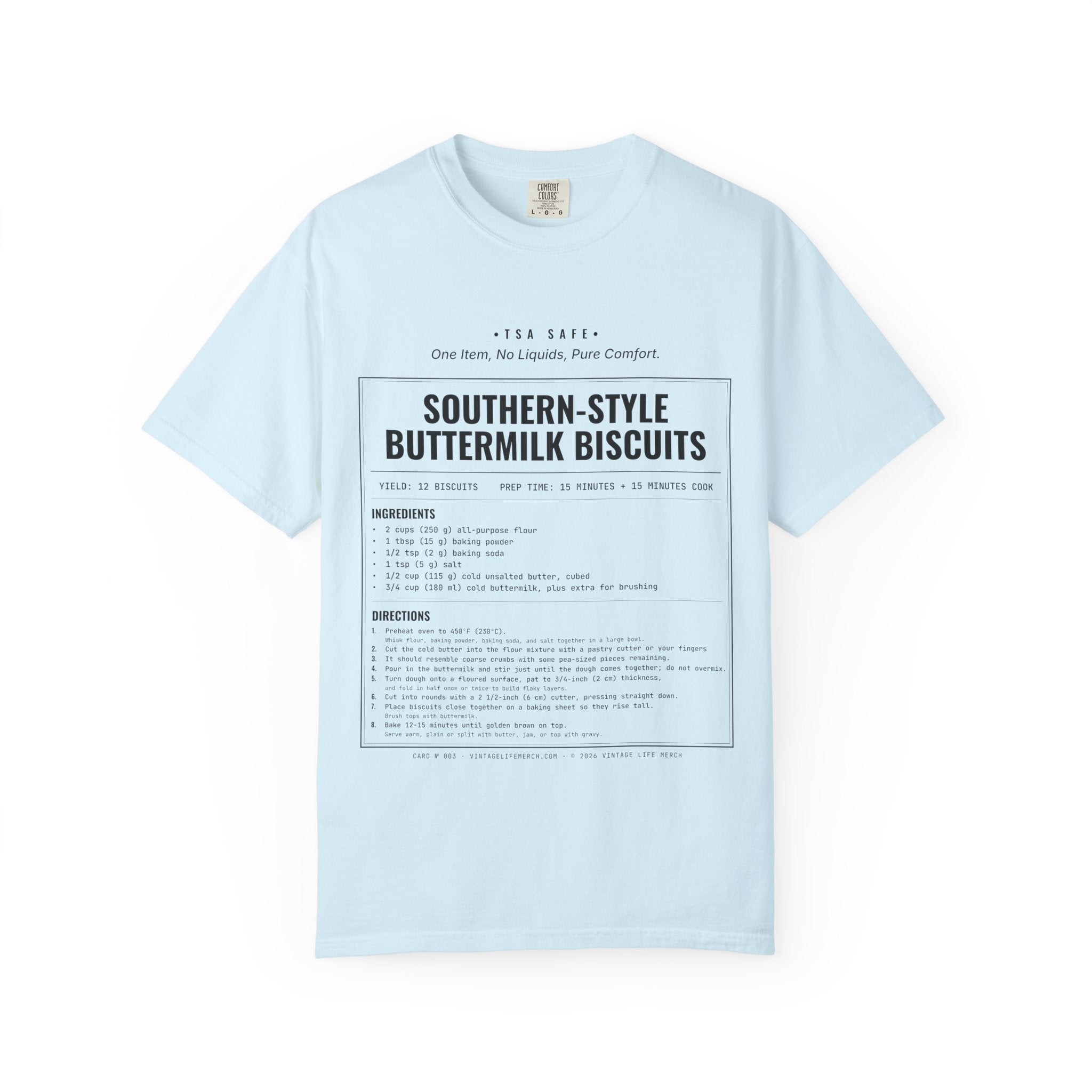 Buttermilk Biscuits Recipe Shirt | Southern Vintage Tee