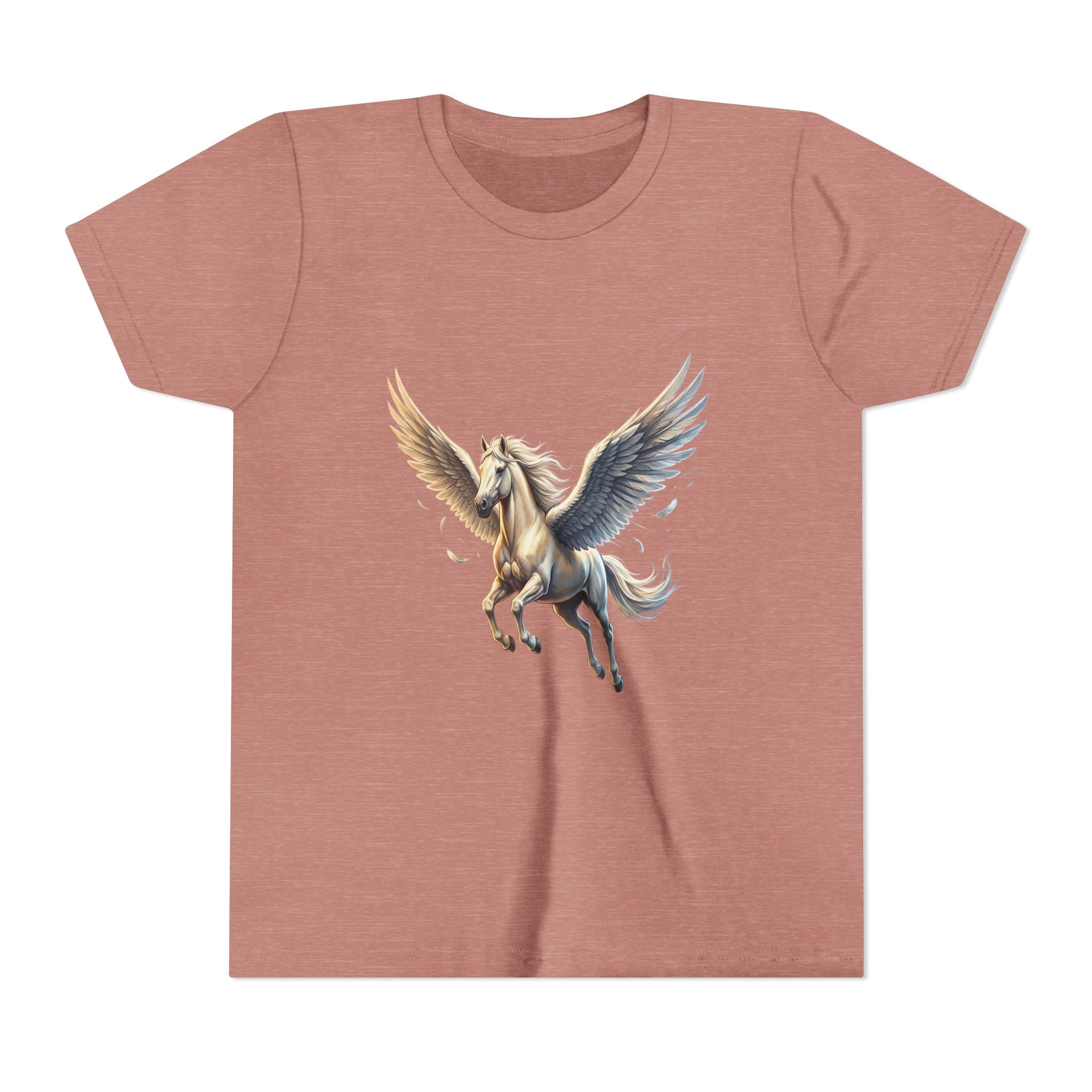 Majestic Pegasus Illustration Youth Tee | Flying Horse Graphic Tee