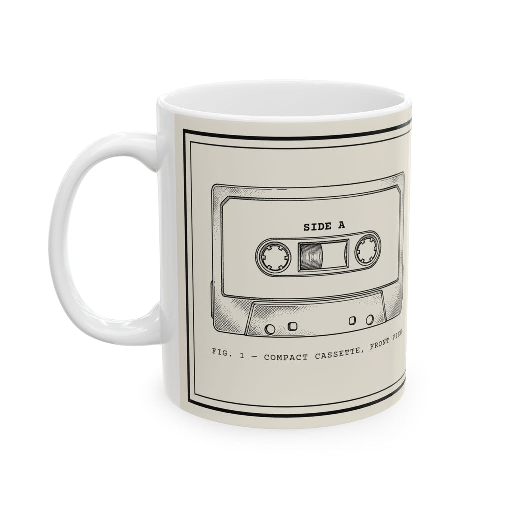 Cassette Tape Owner's Manual Mug | Retro Analog Life Coffee Mug in 11oz