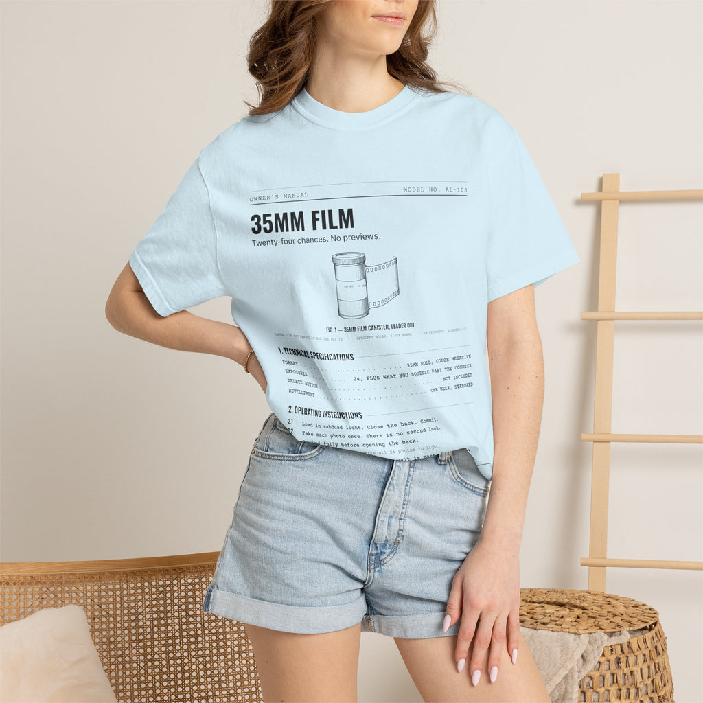 35mm Film Spec Sheet Shirt | Analog Life Vintage Tee