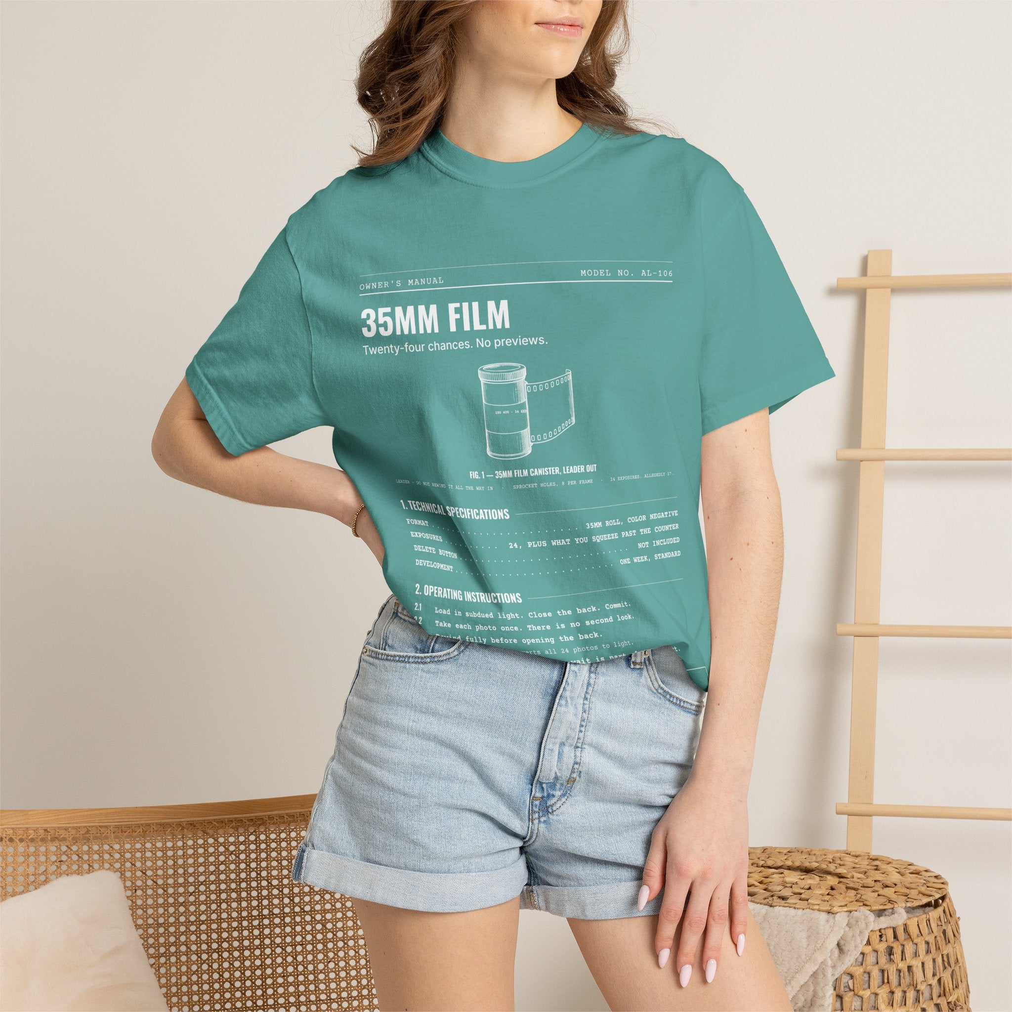 35mm Film Spec Sheet Shirt | Analog Life Vintage Tee
