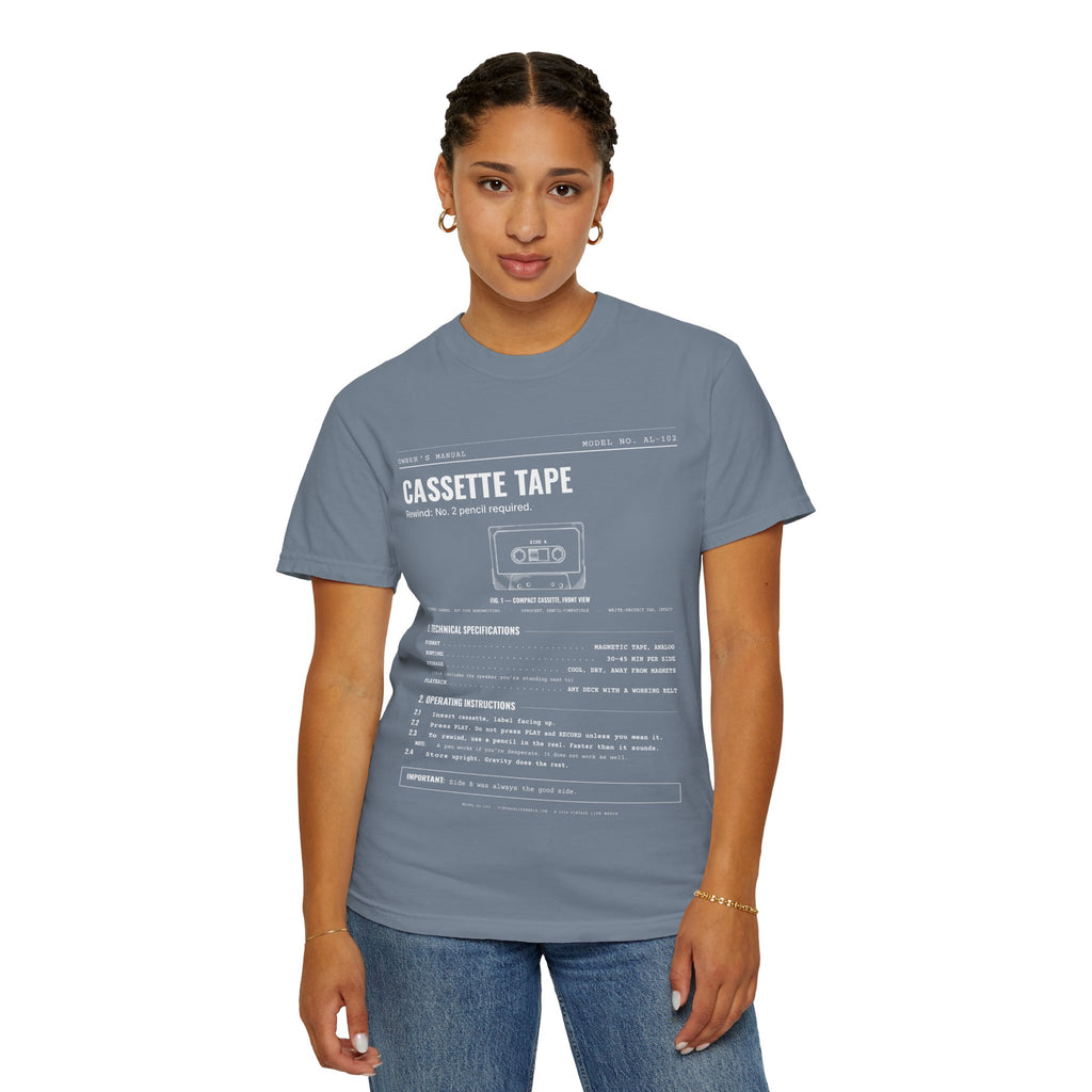 Cassette Tape Spec Sheet Shirt | Analog Life Vintage Tee