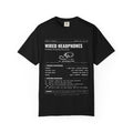 Wired Headphones Spec Sheet Shirt | Analog Life Vintage Tee in Black