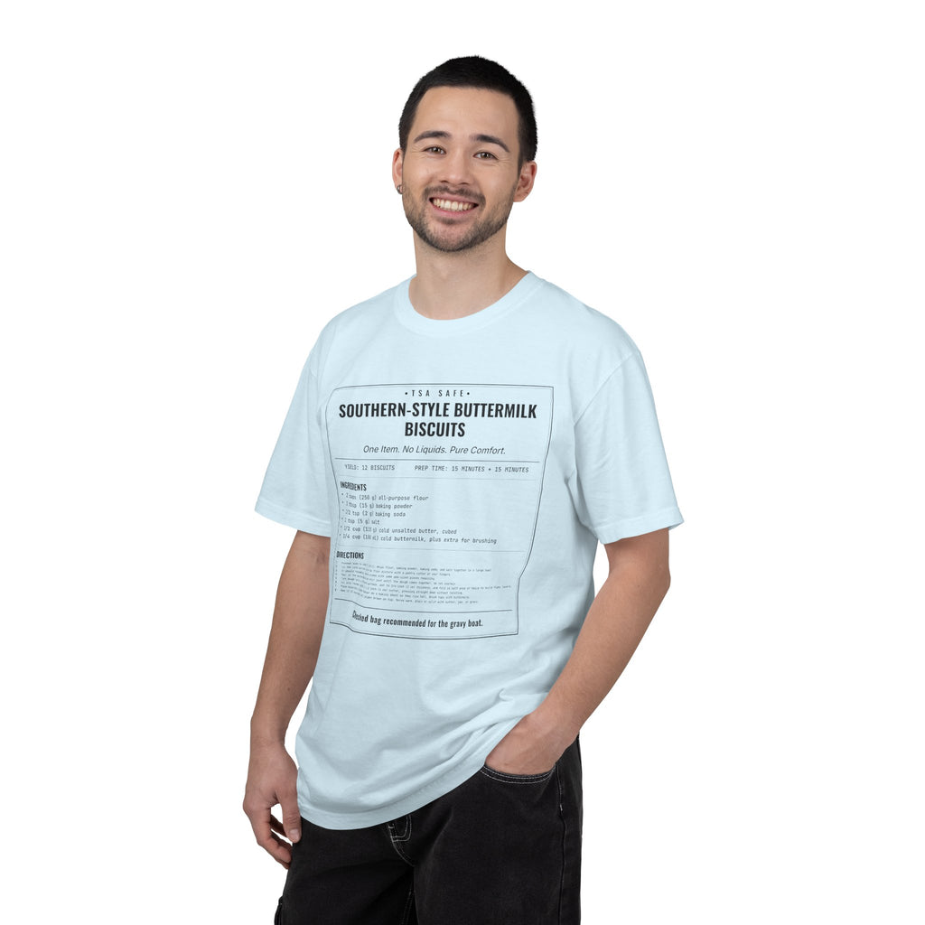 Southern Style Buttermilk Biscuits | Vintage Recipe Card T-Shirt — Black Ink