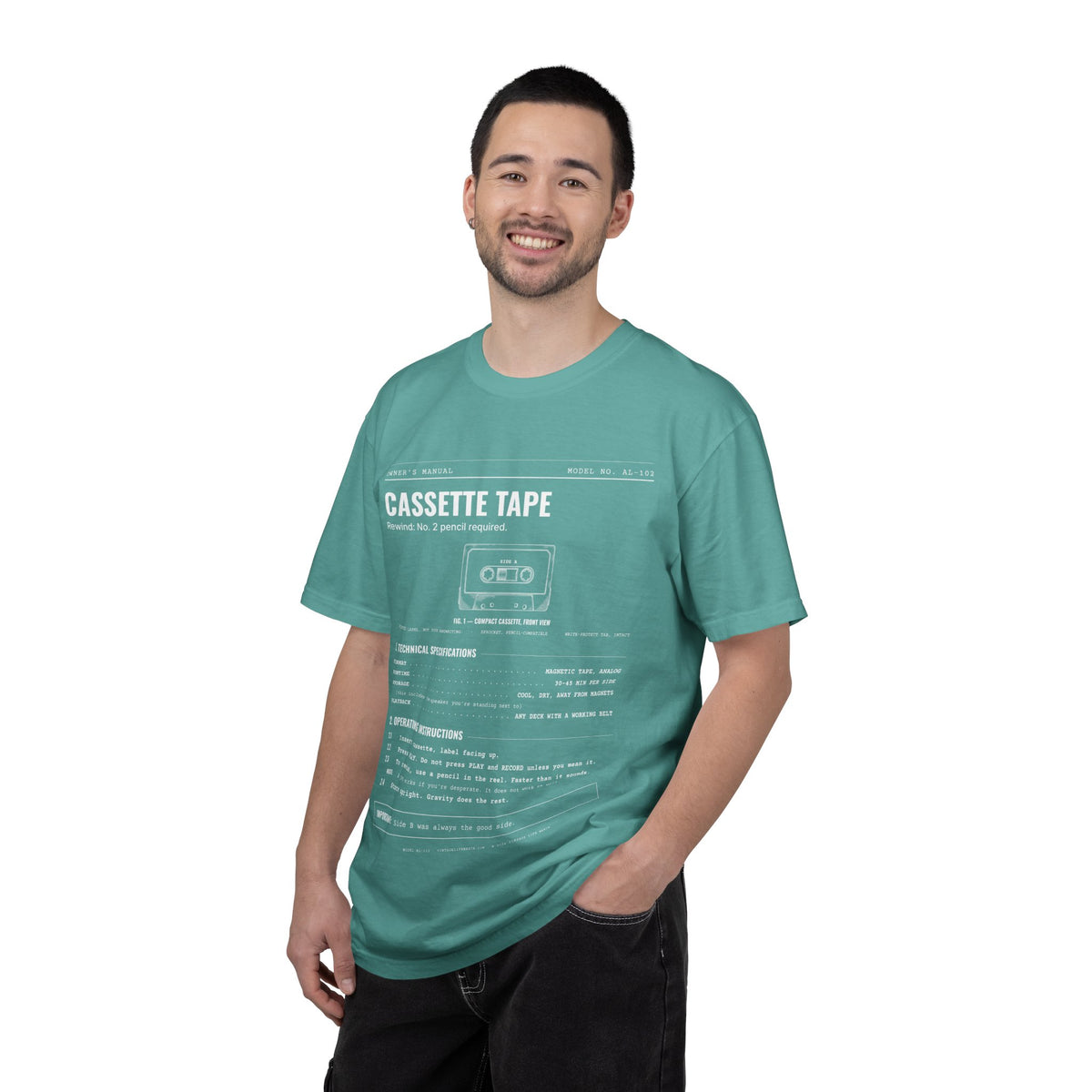 Cassette Tape Spec Sheet Shirt | Analog Life Vintage Tee