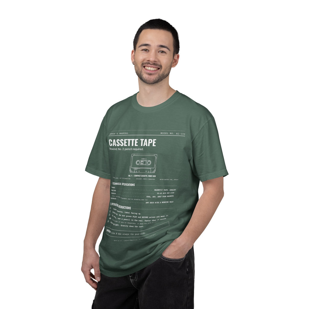 Cassette Tape Spec Sheet Shirt | Analog Life Vintage Tee