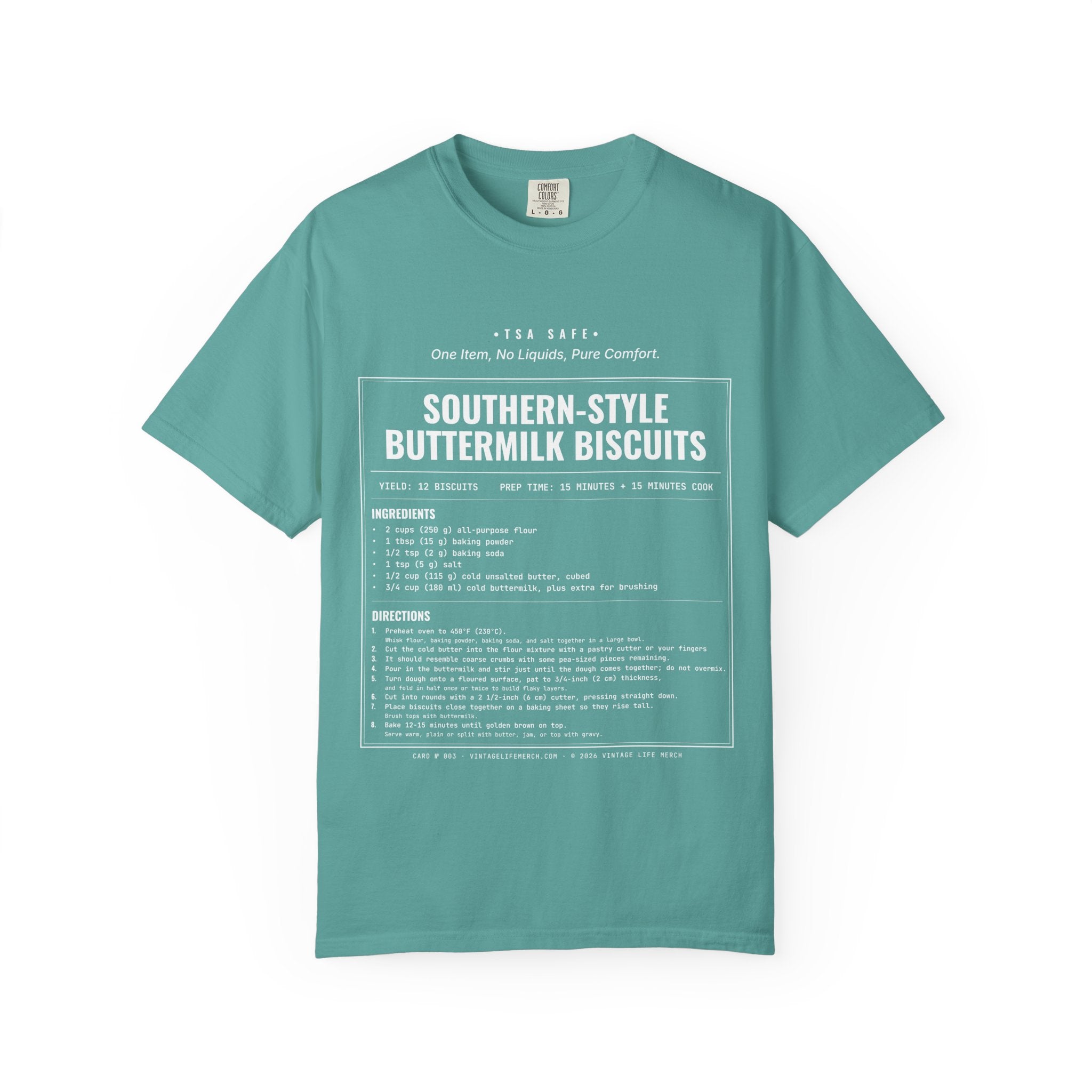 Buttermilk Biscuits Recipe Shirt | Southern Vintage Tee