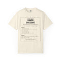 TSA-Safe Ranch Dressing | Vintage Recipe Card T-Shirt — Black Ink