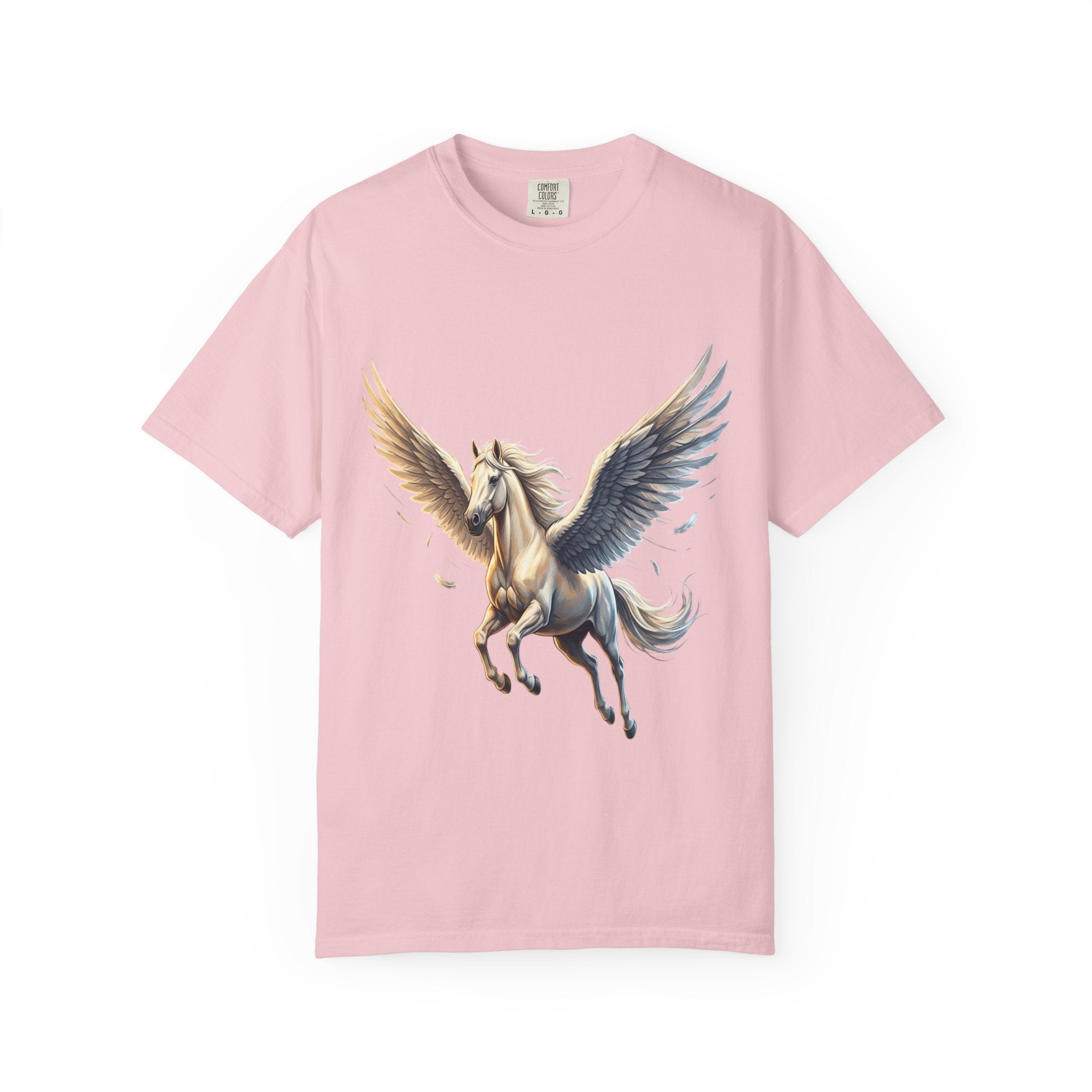 Majestic Pegasus Illustration T-shirt | Flying Horse Graphic Tee
