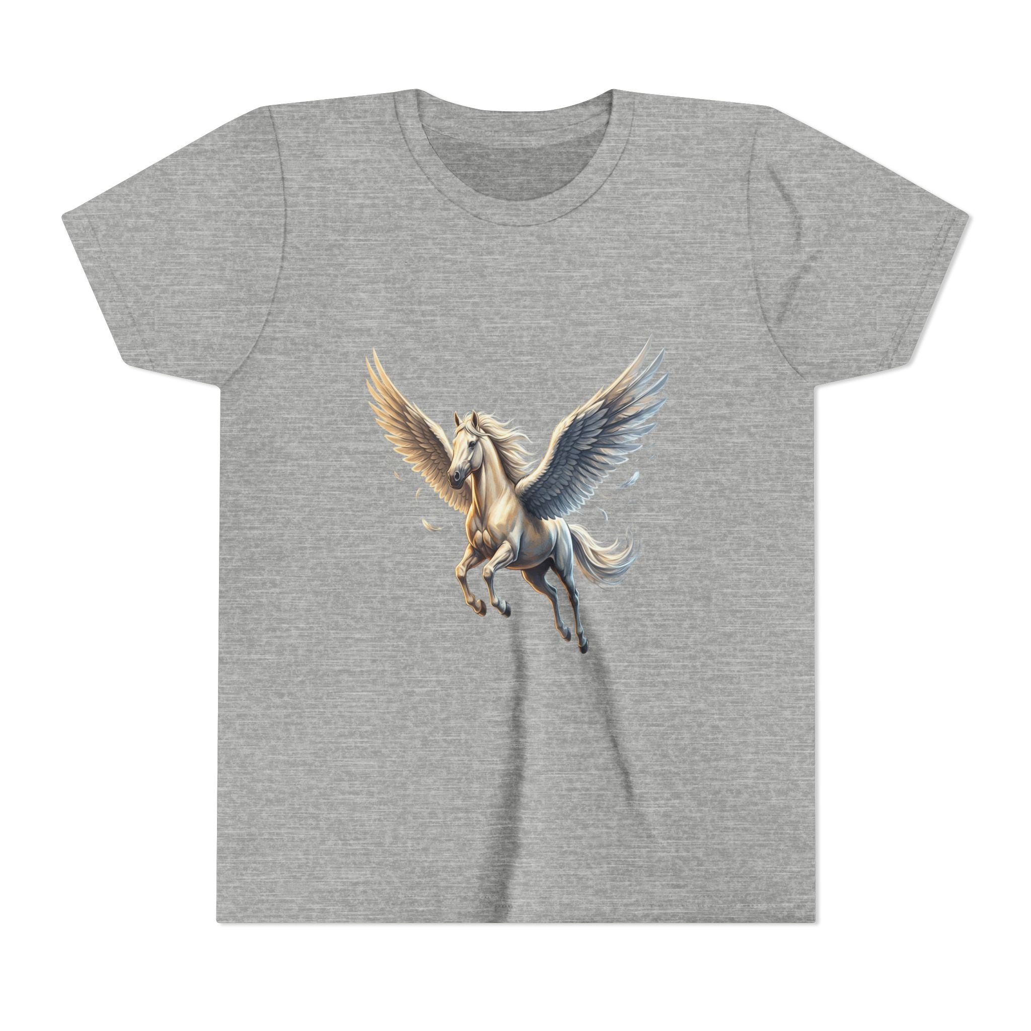 Majestic Pegasus Illustration Youth Tee | Flying Horse Graphic Tee